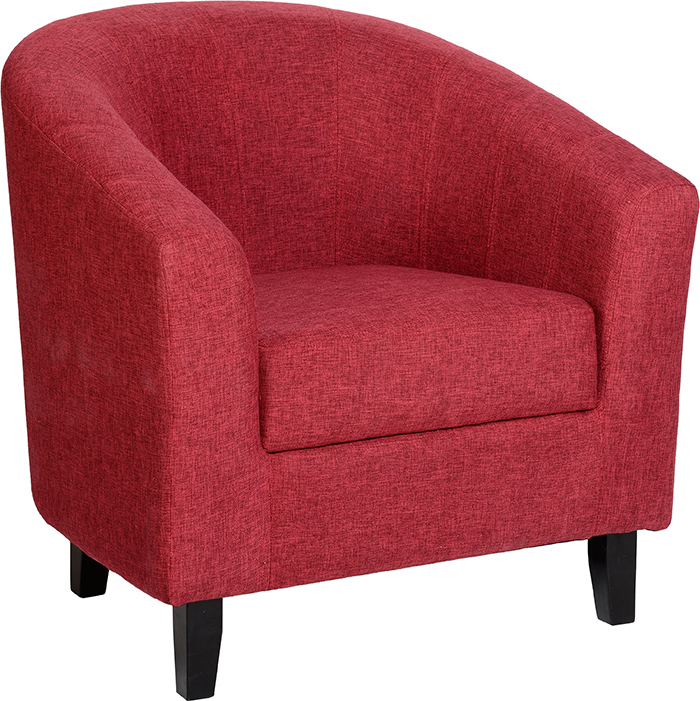 Tempo Tub Chair In Red Fabric - Click Image to Close